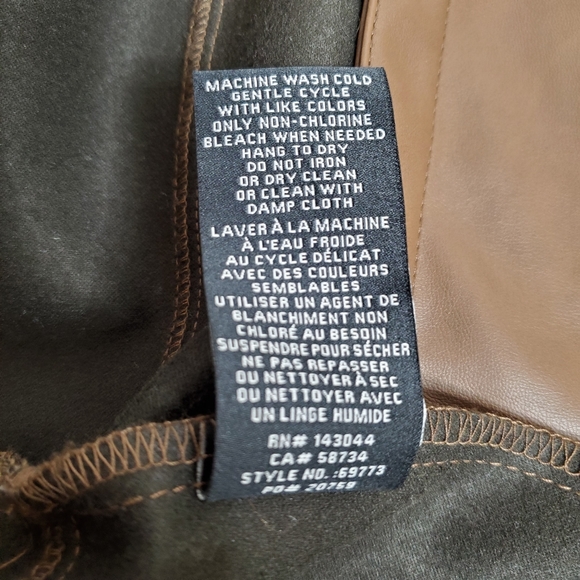 7 For All Mankind Brown Faux Dress NWT Size Large - Picture 8 of 8